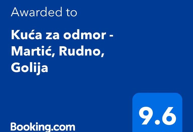 Kuća za odmor - Martić, Rudno, Golija